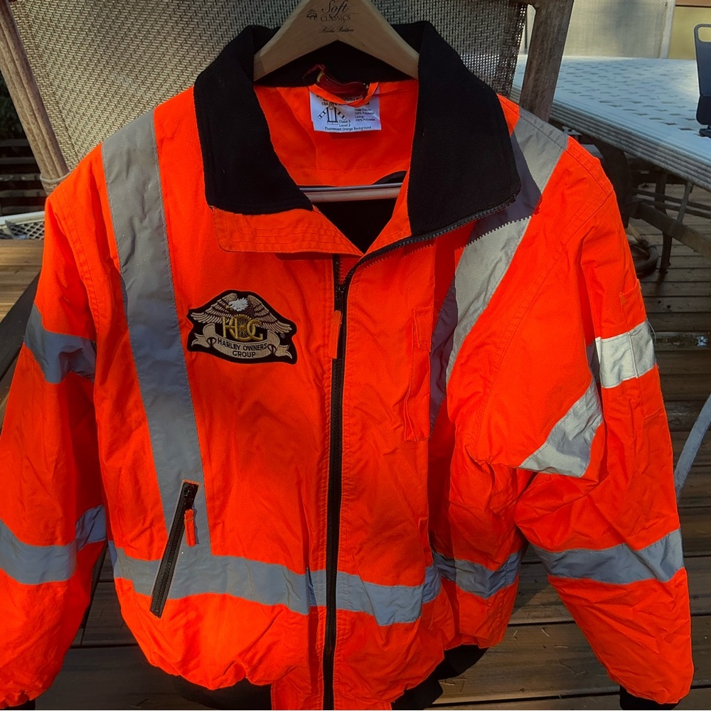 Hi-Visability Jacket With Hog Patch, - image 1